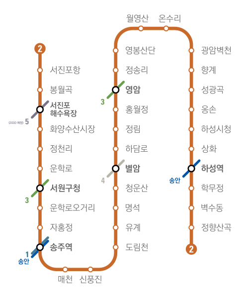 파일:송주권 전철 2호선 노선도.svg